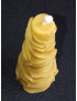 C455 Handmade Beeswax Floral Cone