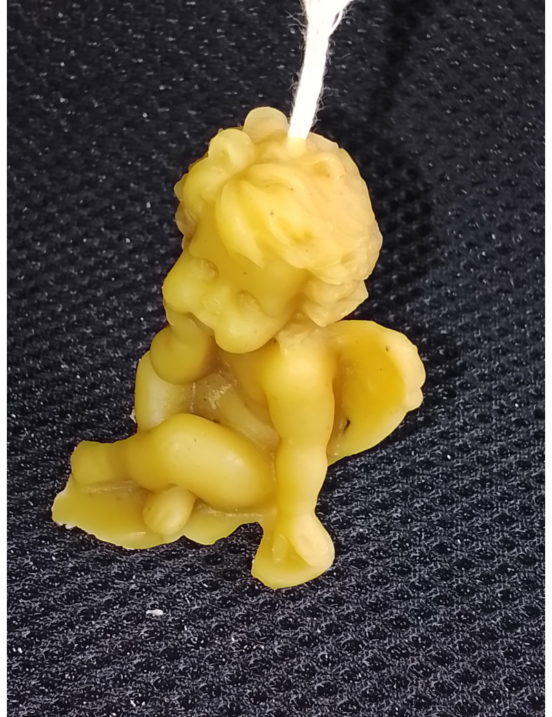 C457 Handmade Beeswax Angel Figurine