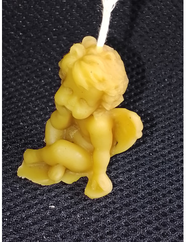 C457 Handmade Beeswax Angel Figurine