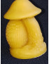 C460 Hedgehog Under Mushroom Beeswax Candle