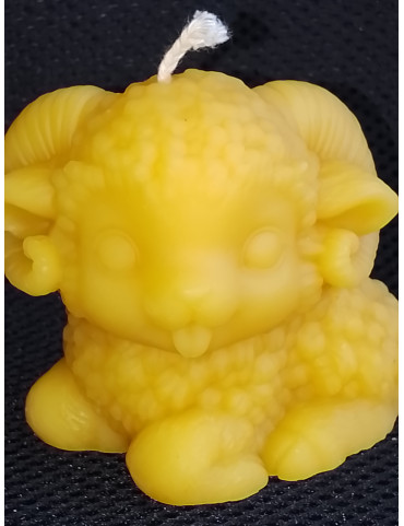 C461 Young Billy Goat Beeswax Candle
