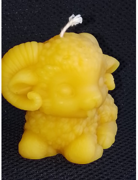 C461 Young Billy Goat Beeswax Candle