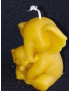 C464 Small Elephant with Baby Elephant Beeswax Candle