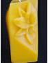 C465 Triangular Block with Lily Beeswax Candle