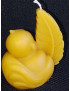 C466 Baby with Feather Beeswax Candle