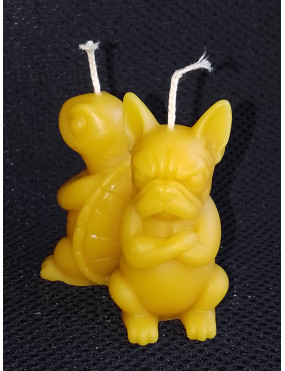 C469 Offended Turtle on Dog Beeswax Candle