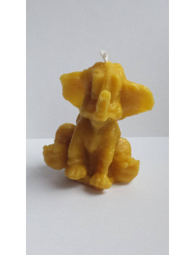 C016  Wax candle- sitting elephant