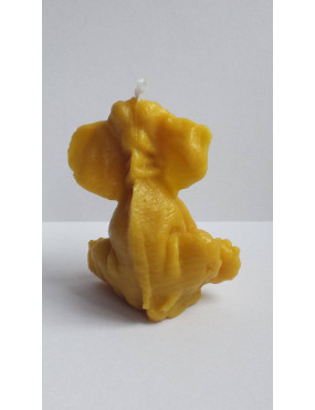 C016  Wax candle- sitting elephant
