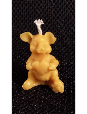 C010 Wax candle- pig with a...