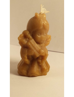 C012  Wax candle- Angel with gift