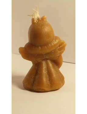C012  Wax candle- Angel with gift