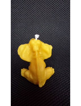 C016  Wax candle- sitting elephant