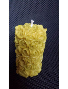 C092  Medium cylinder with roses