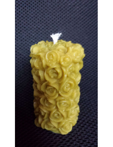 C092  Medium cylinder with roses