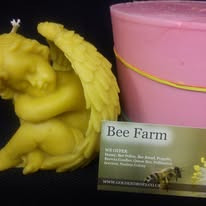 Angel candle made with our own silicone moulds
